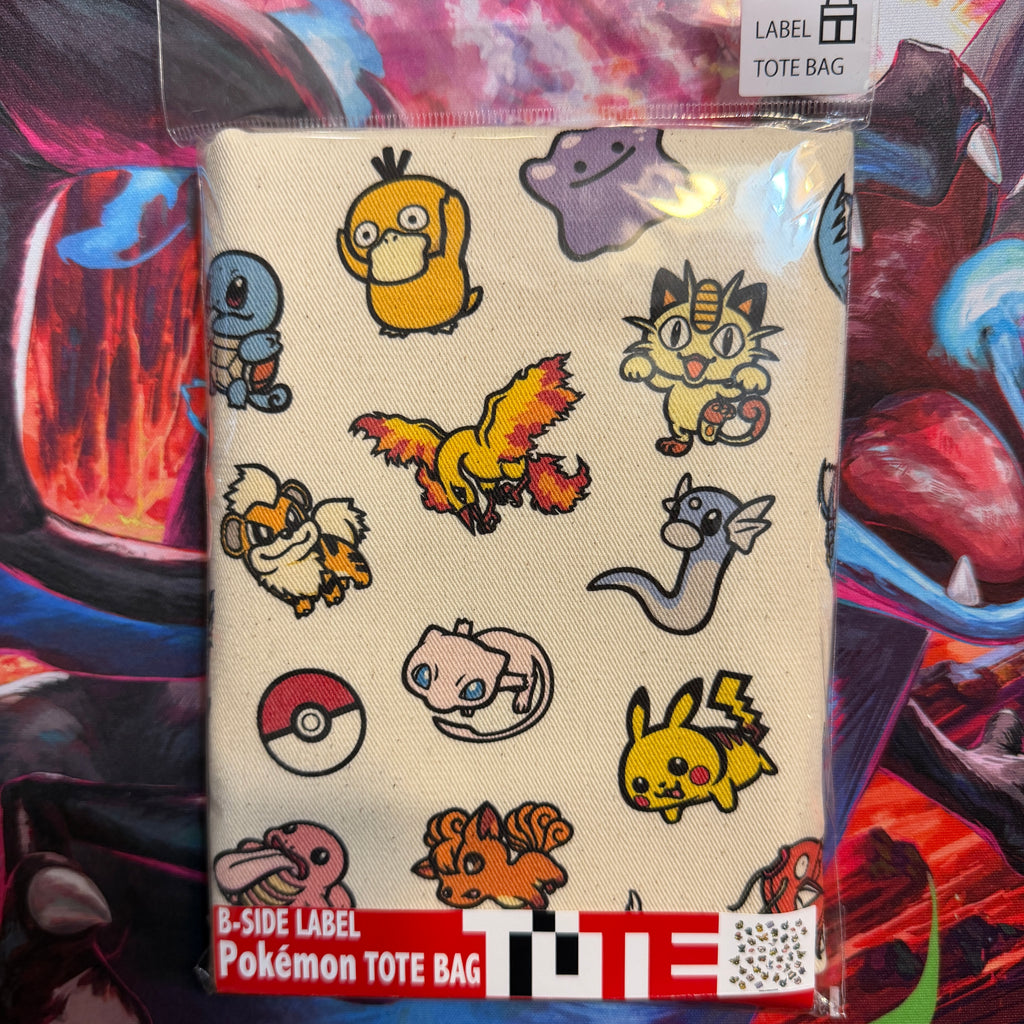Pokemon Center Japan B-Side Label Canvas Tote Bag