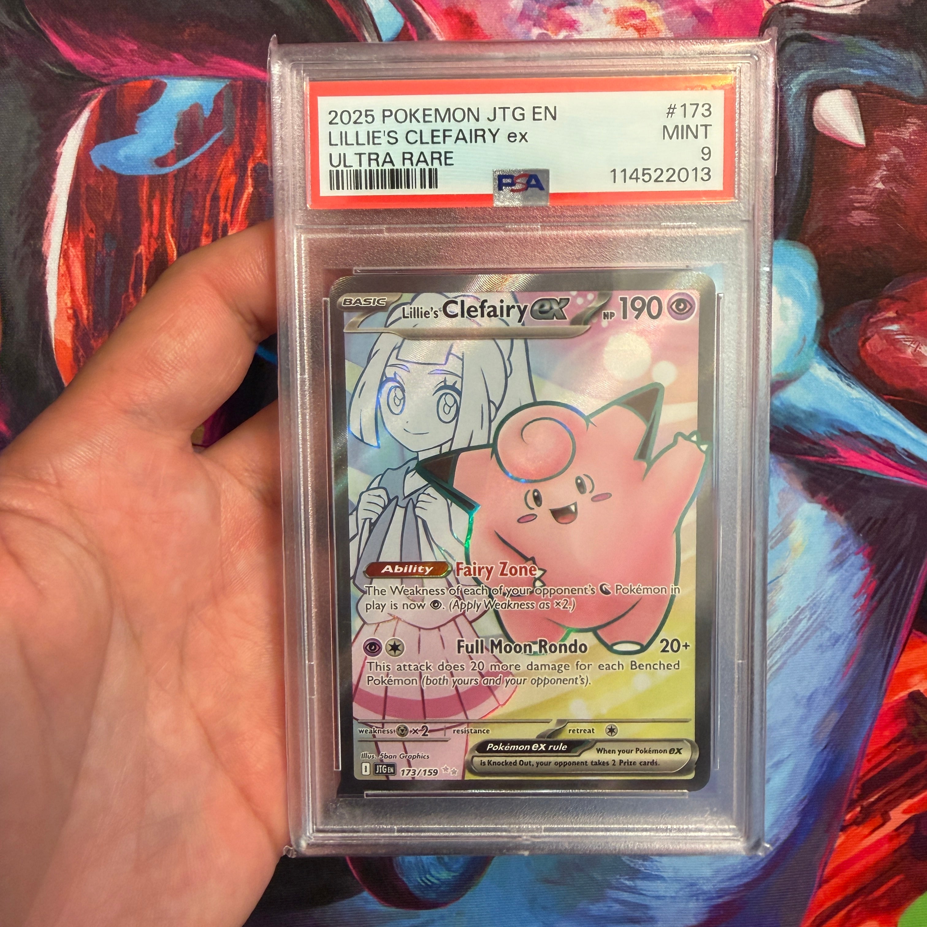 PSA 9 2025 Lillie’s Clefairy ex 173/159