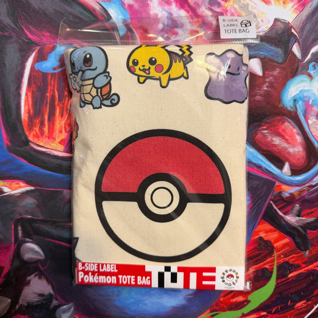 Pokemon Center Japan B-Side Label Canvas Tote Bag