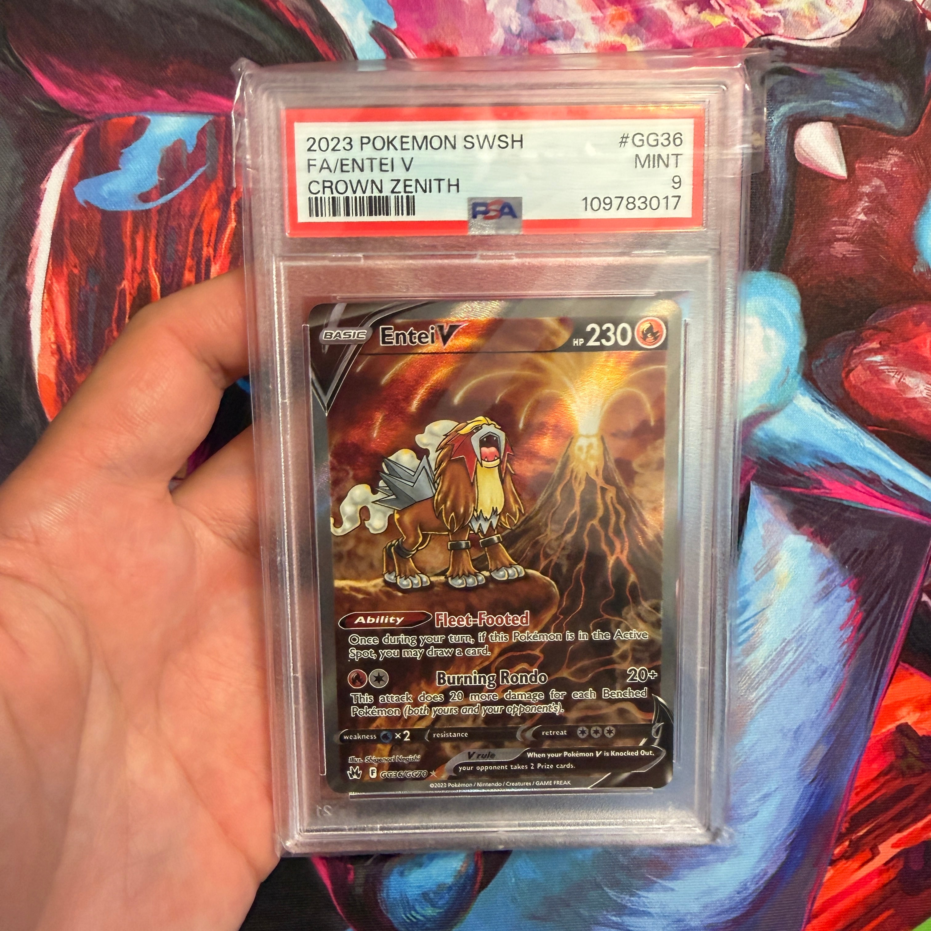 PSA 9 2023 Entei V GG36/GG70
