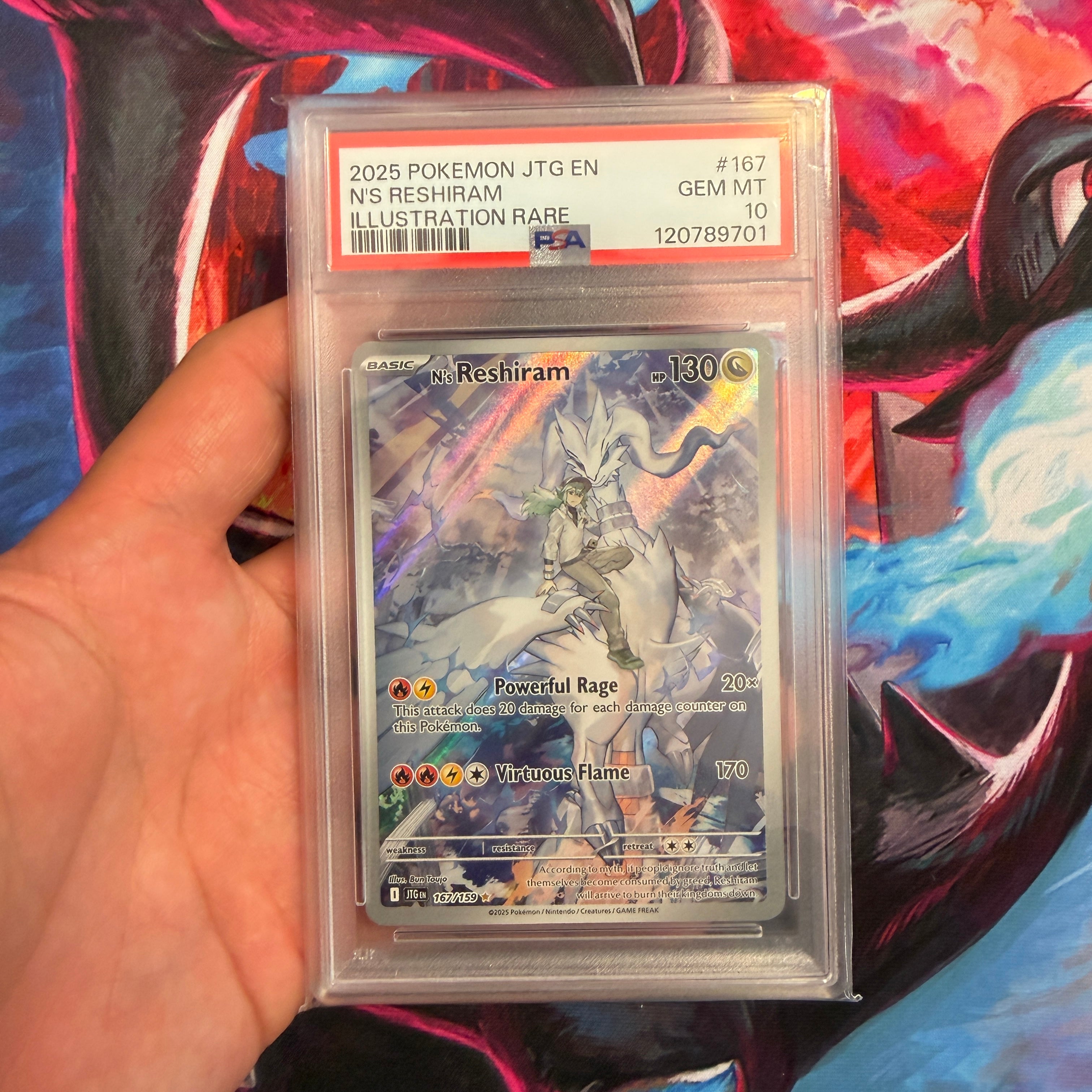 PSA 10 2025 N’s Reshiram 167/159